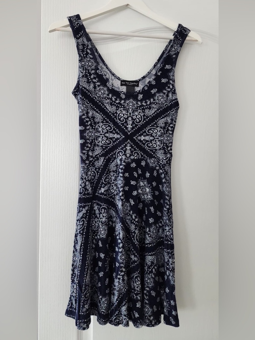 See You Monday Paisley Print Dress
